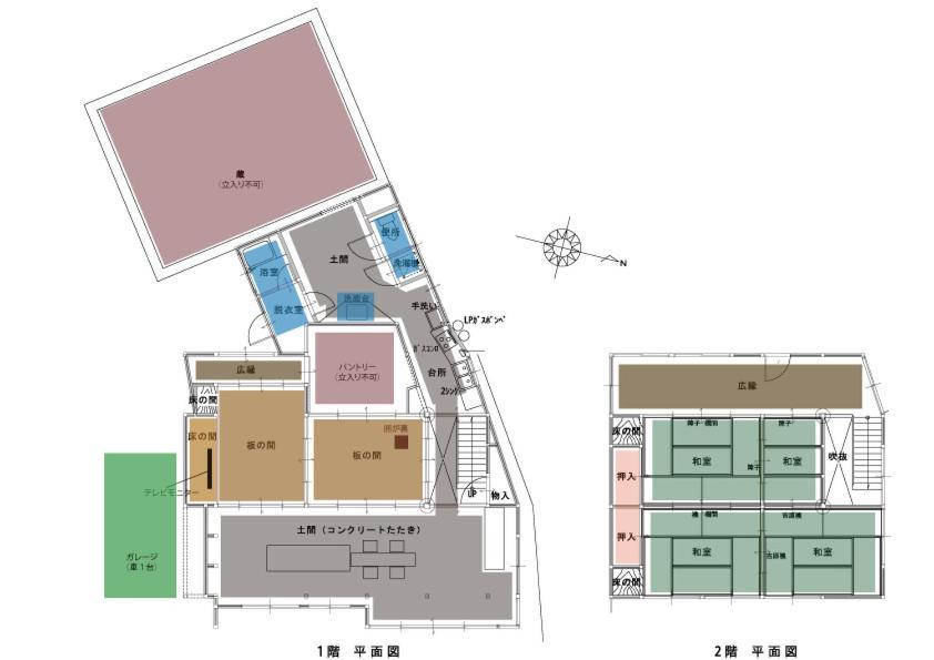 囲炉裏町家guesthouse Fujita 一棟貸切 Villa 無料駐車場 Hakusan Eksteriør bilde